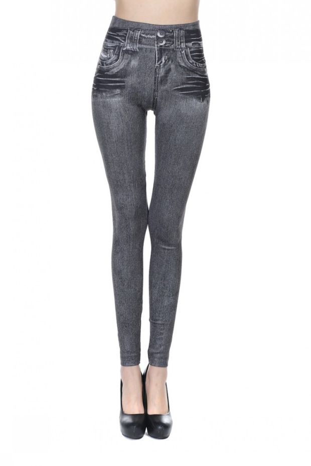 Cộng với quần jean giả nhung mỏng giảm béo quần legging nhung chải màu rắn mặt sạch túi mặc quần quần tây nữ đẹp