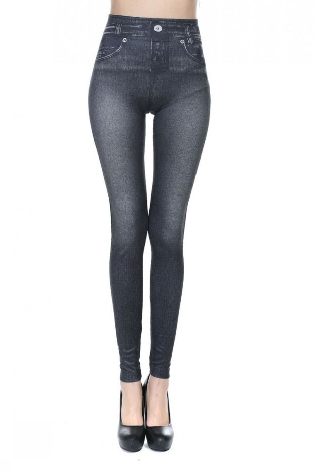 Cộng với quần jean giả nhung mỏng giảm béo quần legging nhung chải màu rắn mặt sạch túi mặc quần quần tây nữ đẹp