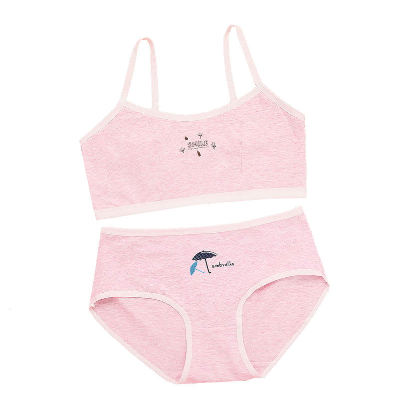 Girl Underwear Suit Junior High School Students 12-15 Years Old Developmental Vest Underwear Girl Bra