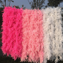 Flaming feathers turkey feather scarves bouquets packaging stage wedding decoration wedding dress tailing