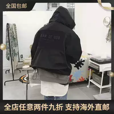 (TAX FREE)FEAR OF GOD SEASON 6 CLOTH PATCH STORMTROOPER HIGH street JACKET ZIPPER JACKET MEN'S TREND
