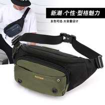 New mens fanny pack casual fashion bag Waterproof nylon travel fanny pack Mens bag mobile phone sports outdoor fanny pack