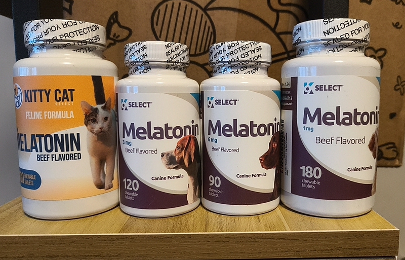 K9Select Melatonin for Dogs and Cats, Melatonin Hmr, Lignans, Milk Thistle Tablets, Q10, Probiotics, Chondroitin