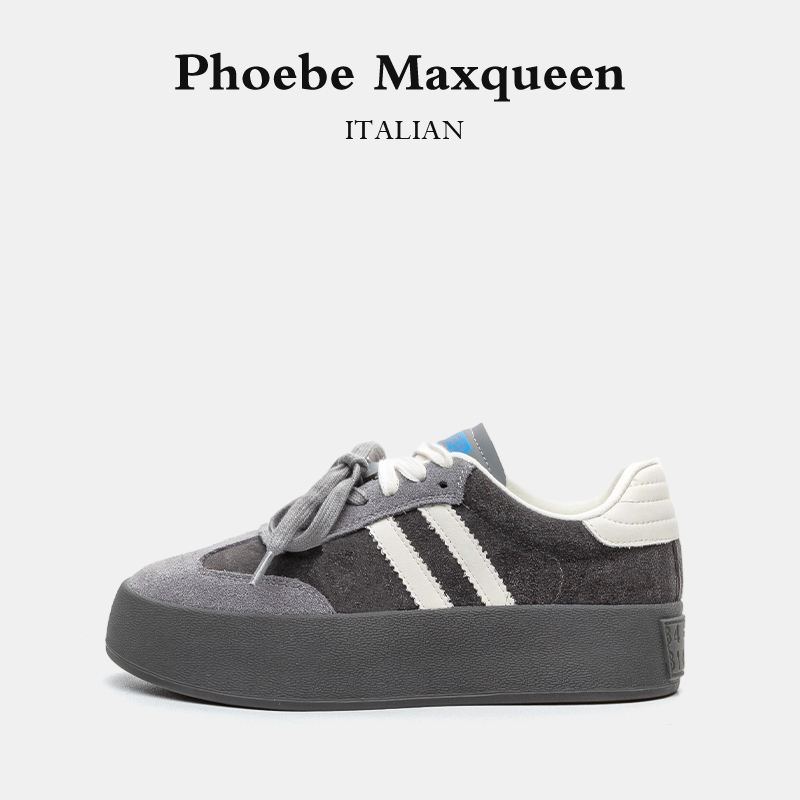 Italian Maxqueen Commuter Travel and Sports Casual Shoes for Women, Round-Toe, Lightweight, Comfortable, and Wear-Resistant Sneakers