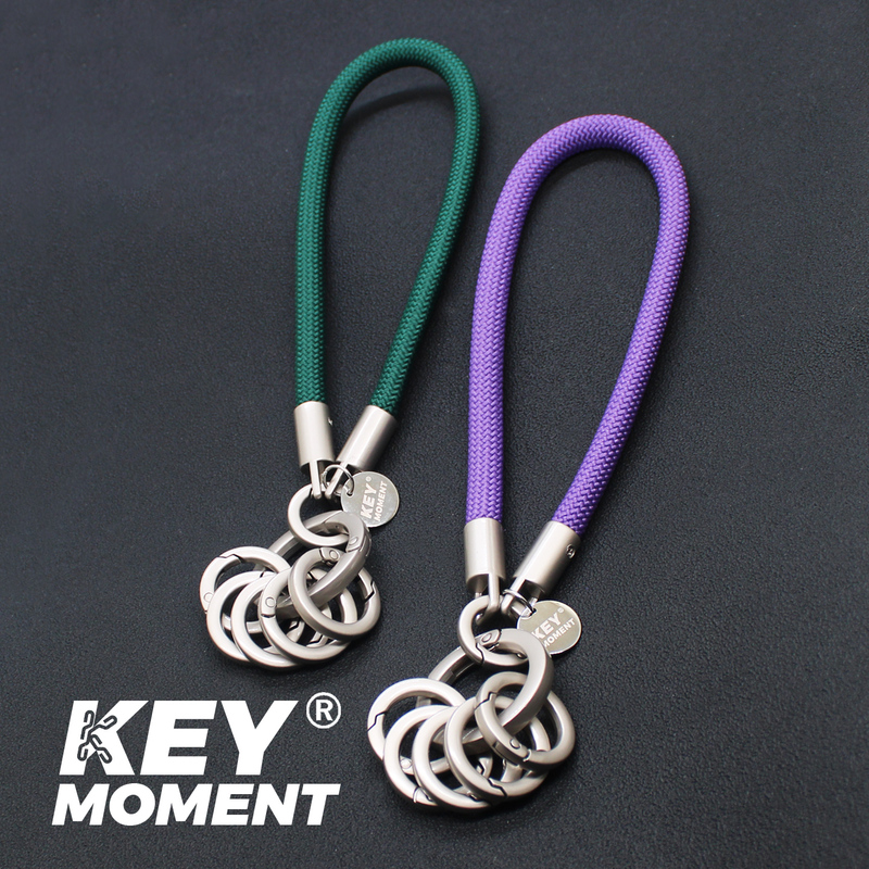 High-End Titanium Alloy Keychain, Categorized as Key Rings, Wrist Management, Multi-Ring Detachable, Sturdy and Durable
