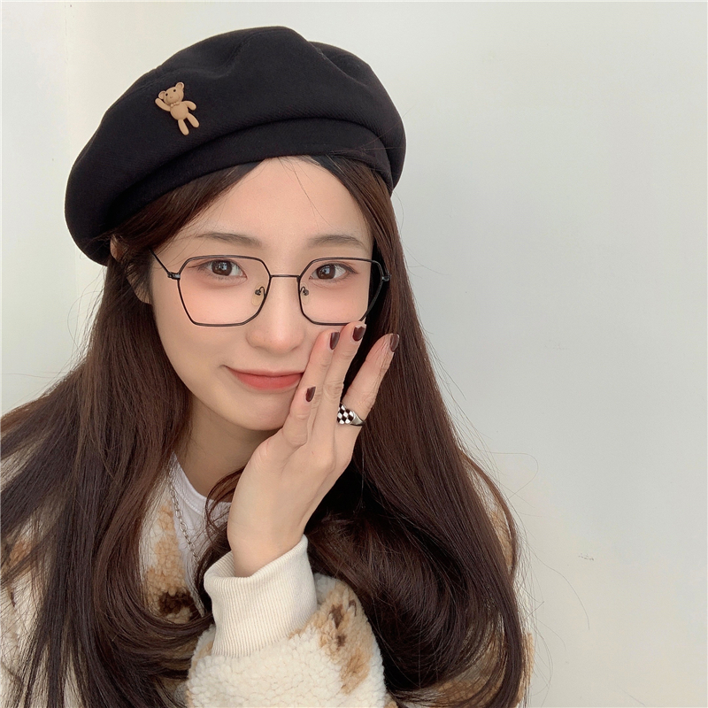 Women's Fashion Bear Handmade Eaveless Beret Hat display picture 14