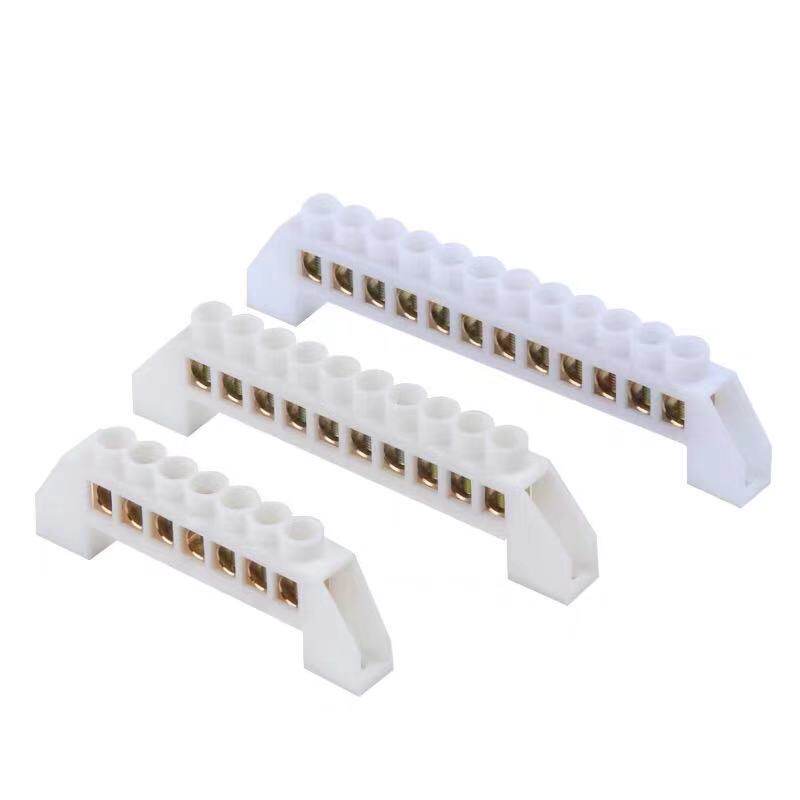 5 7 10 12 hole bridge type zero wire sequence ground copper row 6*9 pore distribution box wiring terminal row row
