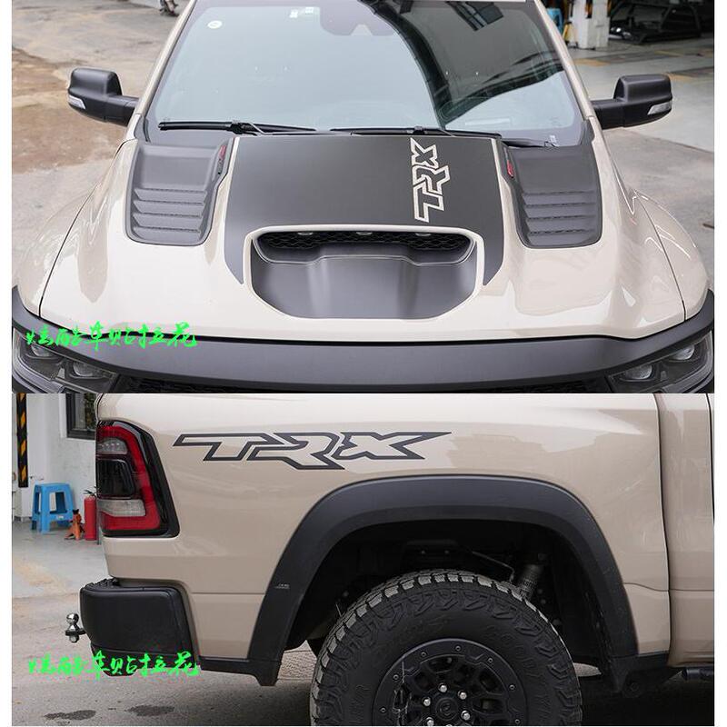 Dodge Ram T-Rex Trx Hood and Front Cover Special Stickers, Personalized Decorative Car Stickers for the Rear Cargo Compartment