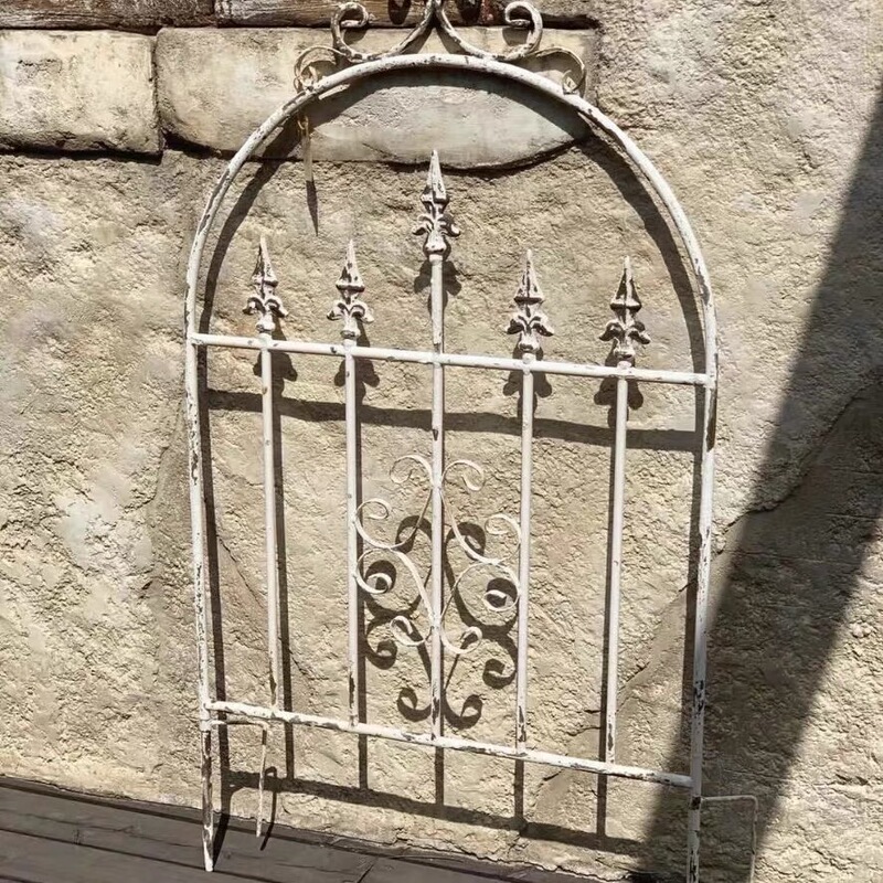 Wrought Iron Fence Garden Outdoor Decoration Courtyard Fence Flower Bed Trellis Climbing Plant Partition Clematis Rose Hydrangea
