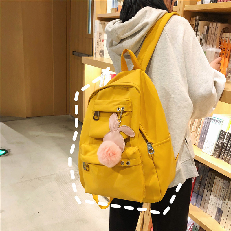 Hong Kong I TGREG vintage sense girl heart schoolbag female Korean campus high school college students simple backpack backpack