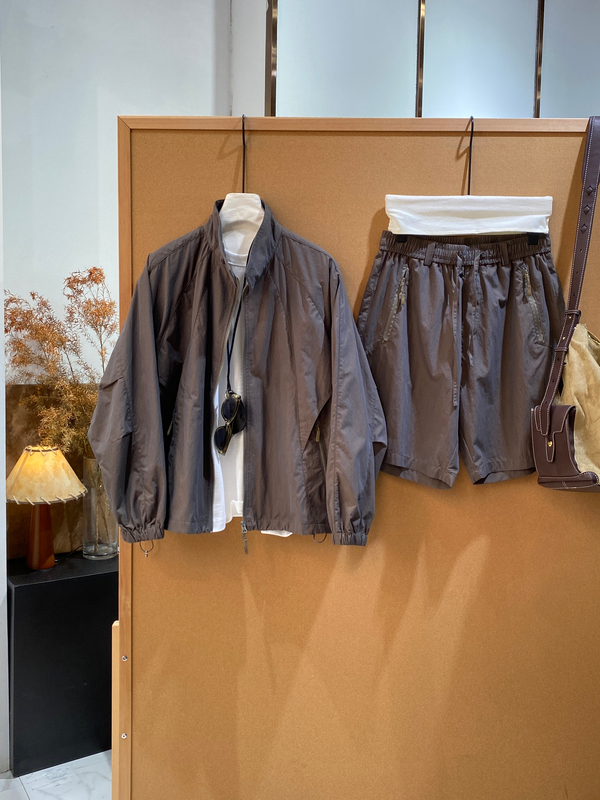 About /'Laser Stream' American Harrington Casual Jacket for Men, Outdoor Shorts Two-Piece Set