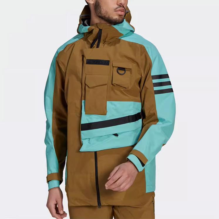 Original 2399 Adidas Men's Jacket Terrex Outdoor Jacket Sports Windproof Hooded Jacket Gi7307