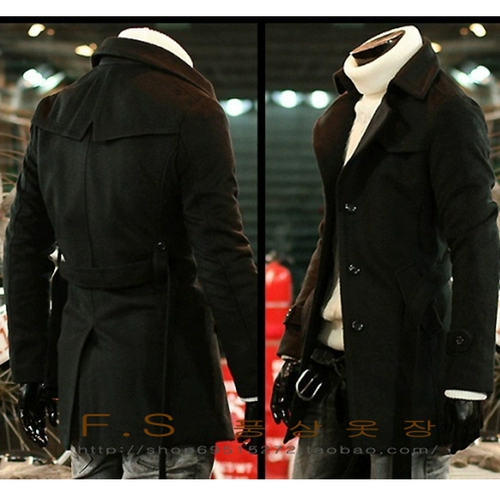 Удерживающее тепло шерстяное пальто, длинная куртка, средней длины