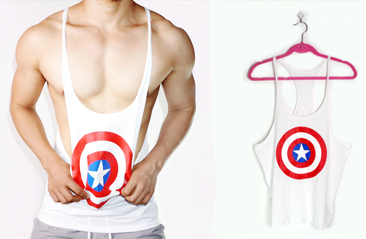 Siêu nhân thể hình vest thể dục nam tập thể dục thể thao quần áo cotton lỏng mồ hôi vest không tay áo thun xuân hè áo 3 lỗ nam