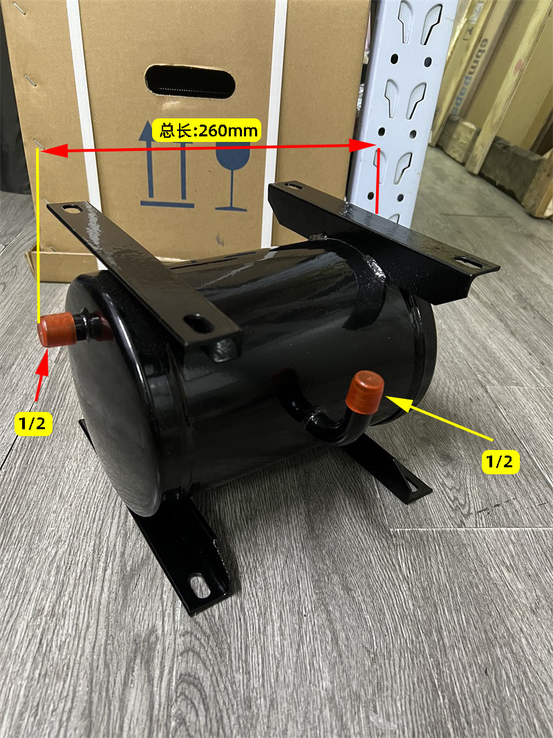 Cold Storage Horizontal Liquid Reservoir Welter air conditioning 5 Compressors Refrigeration group refrigerant liquid storage tank JHC-6 black-Taobao