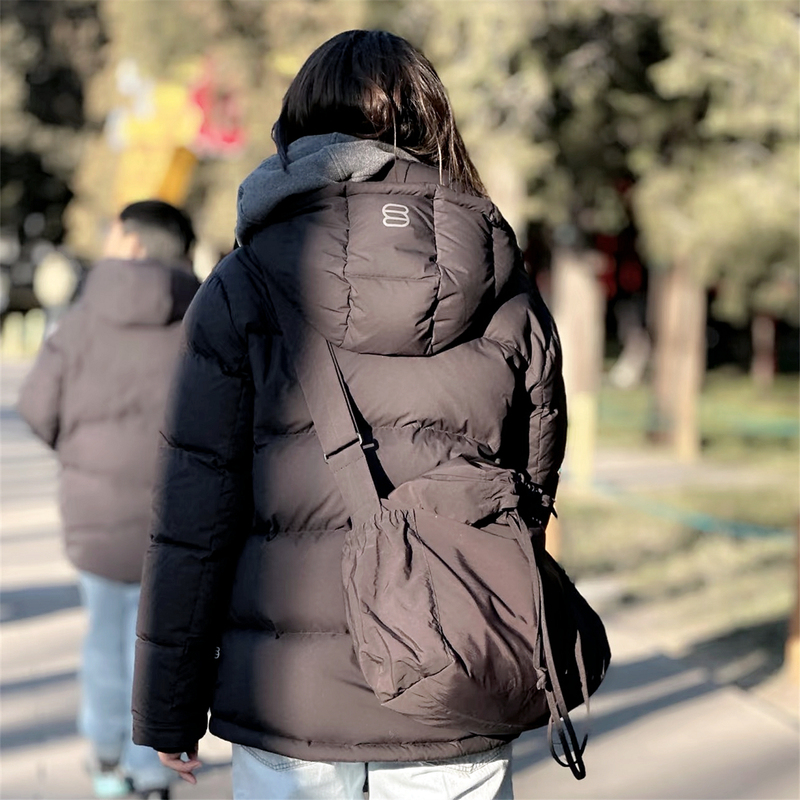 Aritzia Women's Short down Jacket Canadian Tna Puff White Goose down Five-Layer Thickened Warm Hooded Coat Winter