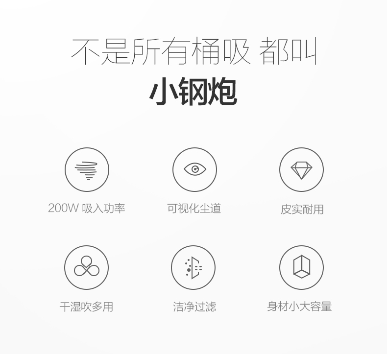 Máy hút bụi gia đình mạnh mẽ, thảm điện mạnh mẽ cầm tay khô và ướt máy mini công nghiệp D-807 - Máy hút bụi may hut bui cam tay