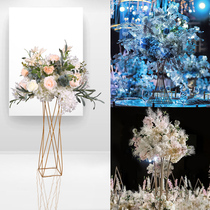 Wedding props Wrought iron small waist ornaments Wedding table flowers twister flowers Catwalk road guide Wrought iron geometric road guide flowers