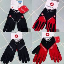 Castelli scorpion gloves autumn and winter riding windproof waterproof ultra-thin fleece long finger road bike mountain bike