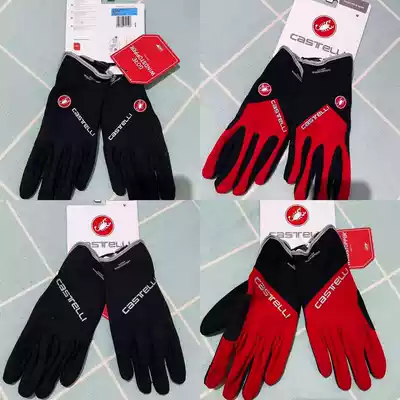 castelli scorpion gloves autumn and winter riding windproof and waterproof ultra-thin fleece long finger road bike mountain bike