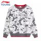 Li Ning Boys' Pullover Hoodless Knitted Sweater Youth Knitted Sweater Pullover Sweater 2024 Spring YMBU009