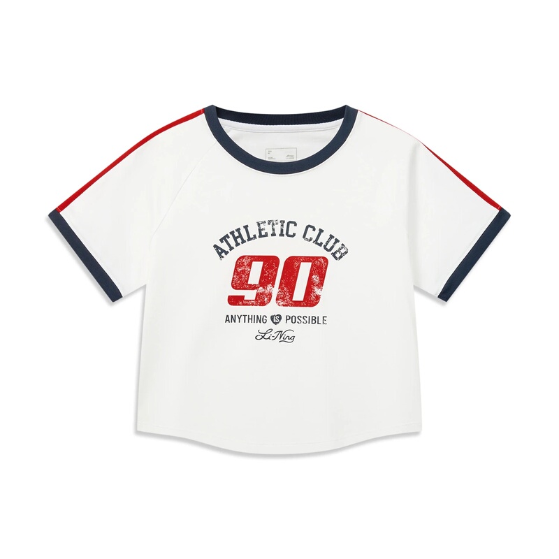 Li Ning Women's Ice-Feel Comfortable Moisture-Wicking Short-Sleeve Cultural Shirt Short Trendy Fashion T-Shirt Ahsw480 Li Ning Women's Ice-Feel Comfortable Moisture-Wicking Short-Sleeve Cultural Shirt Short Trendy Fashion T-Shirt Ahsw480