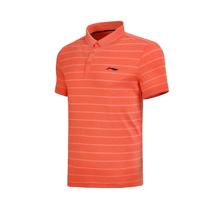 Bộ đồ tập thể thao nam Li Ning ngắn tay áo sơ mi polo tay áo thun nam 2018 hè APLN057-1-3-2 - Áo polo thể thao áo polo đẹp