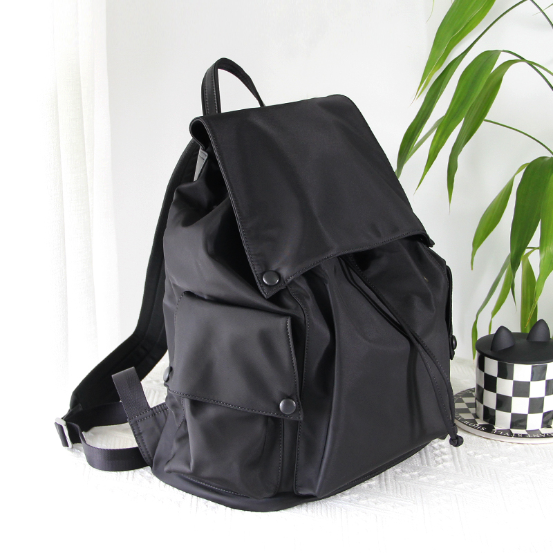 Travel Canvas Backpack Hong Kong Style New Large-Capacity Nylon Backpack Oxford Cloth College Style Unisex School Bag