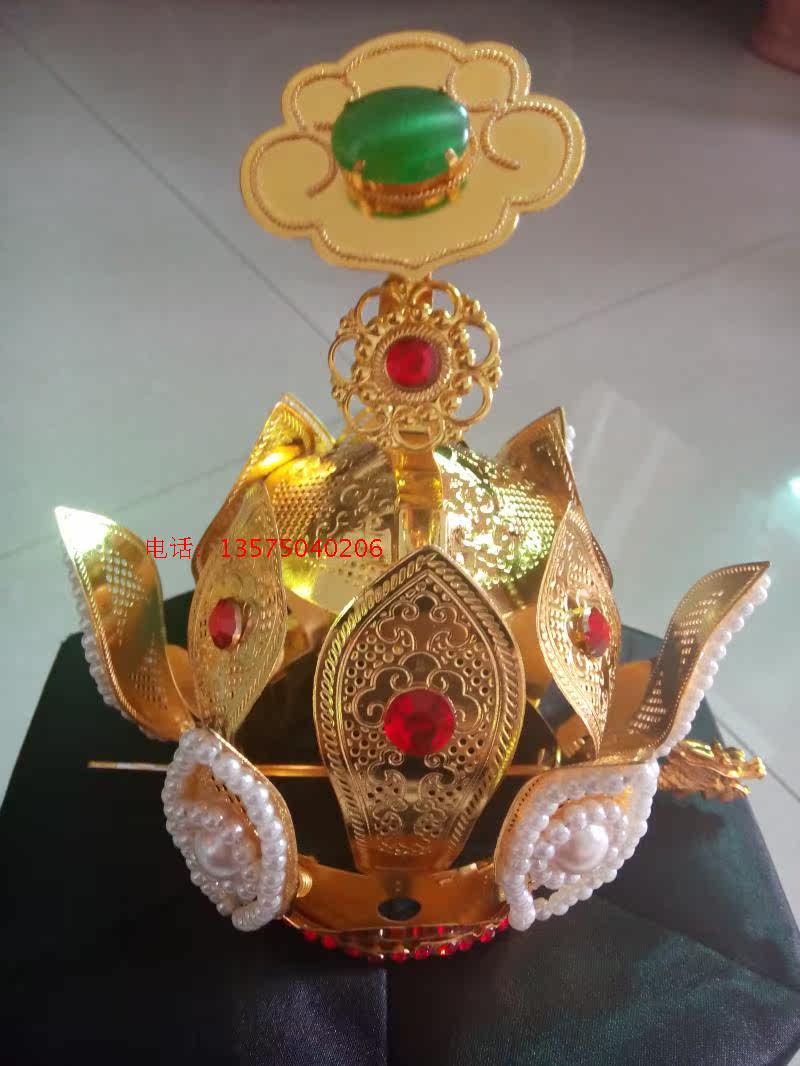 Daojiao Road Crown Track Scarf Turban Taoist Hexagon Hat Lotus Crown Taoist Positive Faction Lotus Crown Towels