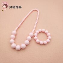 2021 new jewelry children candy color necklace bracelet set for girls birthday gift girl dress accessories