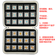 Suspension Film Case Transparent Pe Vin Play Beads Honey Wax Emerald Jade Pine Stone Swing Stall Counter Containing Box Leather Case