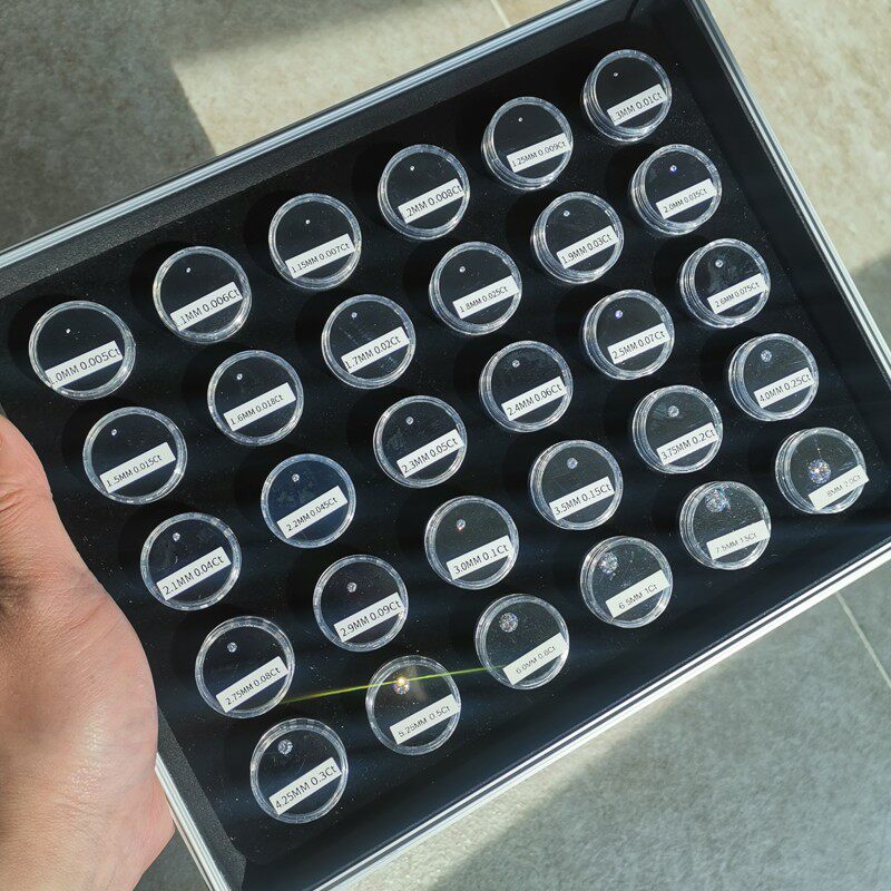 Imitation naked diamond zircon size contrast color stone diamond weight diameter ratio Dimensions Weight Teaching Tool Props Show-Taobao