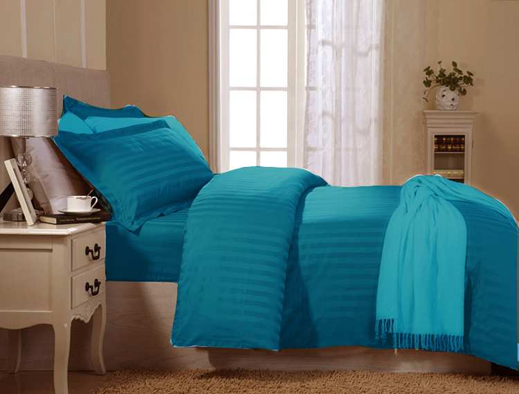 Mật độ cao mật độ cao 140 1600 Ai Cập bông dài chủ yếu cotton satin màu rắn tấm trải giường chăn - Khăn trải giường drap phủ giường