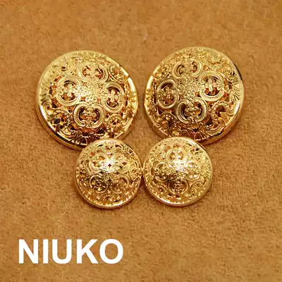 NIUKO accessories super high grade noble quality golden coat button monopoly royal coat button customization