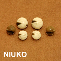 NIUKO accessories pattern rose gold base acrylic button Lady Noble sweater button monopoly