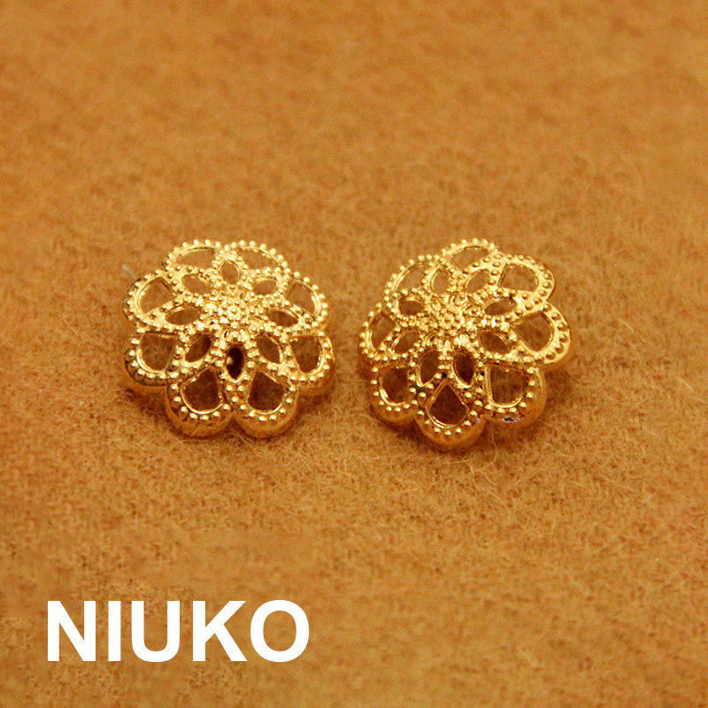 NIUKO Accessories Noble Rose Metal Wire Button Button - shaped Flower - shaped Coat Button Sell