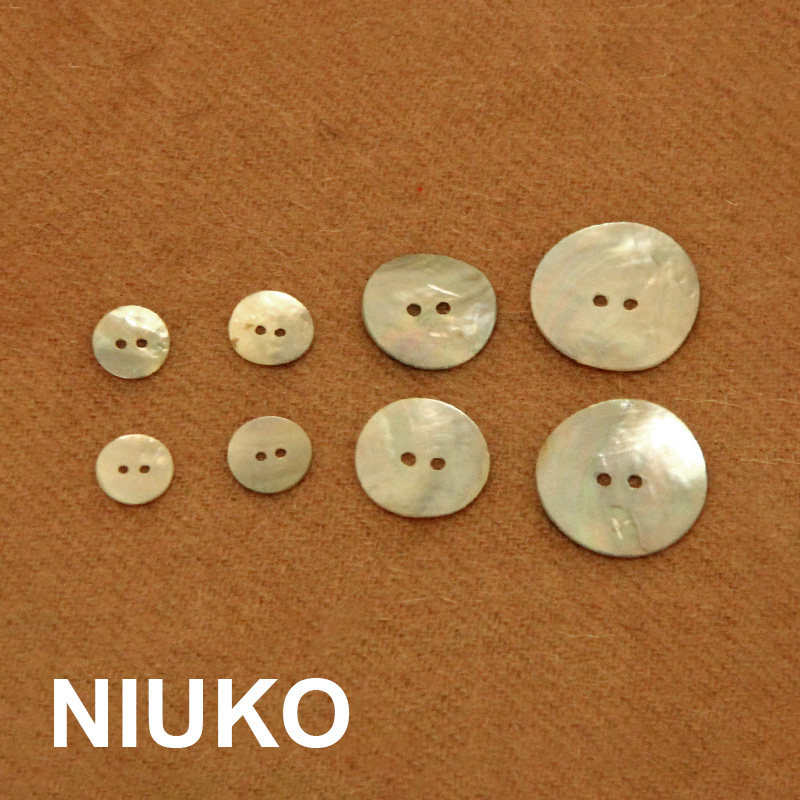 NIUKO accessories natural eco-friendly shell buttons Shirt Natural Buttons of natural buttons The big number 2 Two eye buckles specializes in