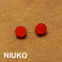 NIUKO clothing accessories Red simple resin surface metal button knit shirt button DIY monopoly