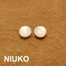 NIUKO clothing accessories spring and summer resin dark eye shirt button knitted small button button pearlescent semi-transparent white background