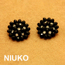 NIUKO accessories high-end handmade exquisite button coat fur mink glass accessories button monopoly