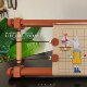 Retro brick red hand-painted niche color-changing wood stretcher is easy to use for cross stitch novice stretcher ໄມ້ dim ຂະຫນາດນ້ອຍແລະຂະຫນາດໃຫຍ່ຮູບຄໍາ