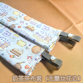 Hualinjun ordinary 8a fine canvas cross-stitch stretch cloth cover high-end thick fabric comes with brooch buckle and cuttable elastic rope