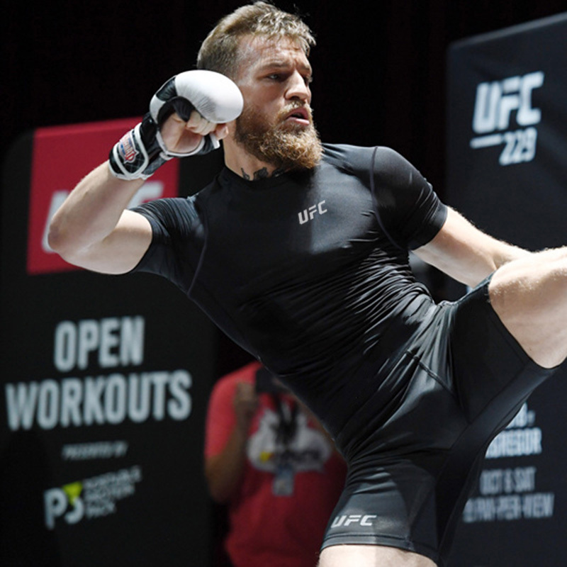 Ufc Conor Mcgregor Compression Clothing Mixed Martial Arts Training Clothing Short-Sleeved T-Shirt Tight-Fitting High-Elastic Sports Quick-Drying