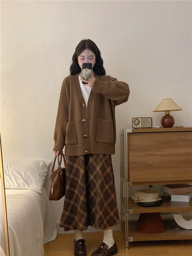 Комплект, осенняя трикотажная куртка, лонгслив, юбка, размер, городской стиль, осенний, 3 предмета