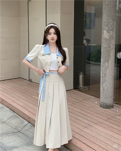 Юбка, комплект, летняя одежда, размер, для формы тела «груша», по фигуре