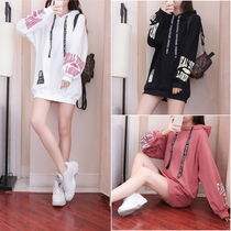 Lady in the middle of a long line of cloister sweatshirt 2022 new long sleeves student Han version loose Spring and autumn clothes slim fit 100 lap upsets