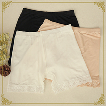 Big code anti-walking light safety pants plus gear Modale beat bottom pants 30% lace insurance pants flat corner underpants female summer thin