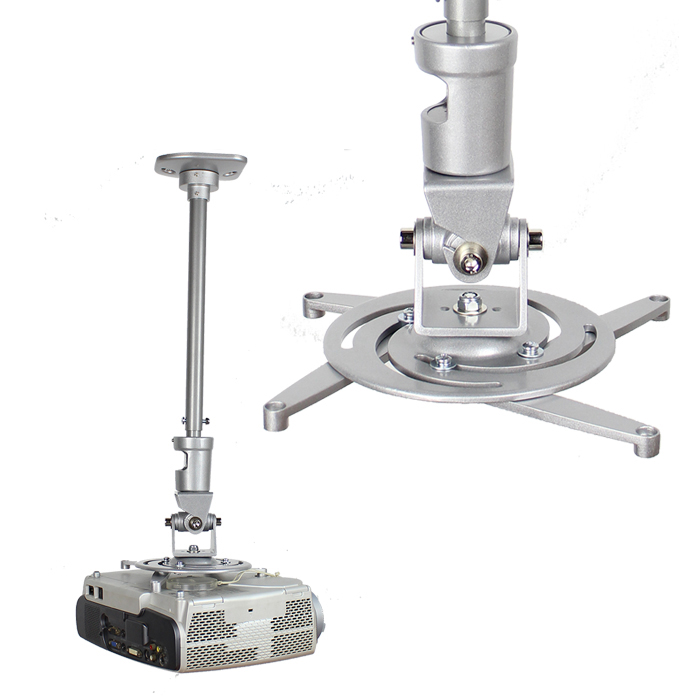 Aluminum alloy single hole projector ceiling telescopic hanging wall rack Projector bracket lifting shelf ceiling general purpose