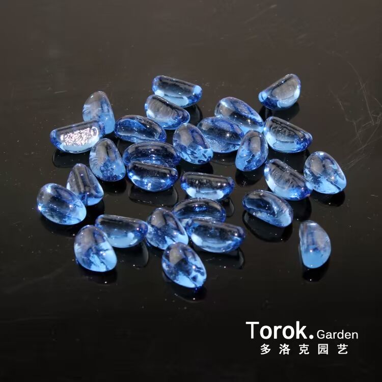 Cao độ ánh sáng nhân tạo đá cuội trang trí làm vườn cung cấp nhiều màu Đá thủy tinh Trang trí lưu vực bể cá đặc biệt - Nguồn cung cấp vườn vòi phun nước tưới cây