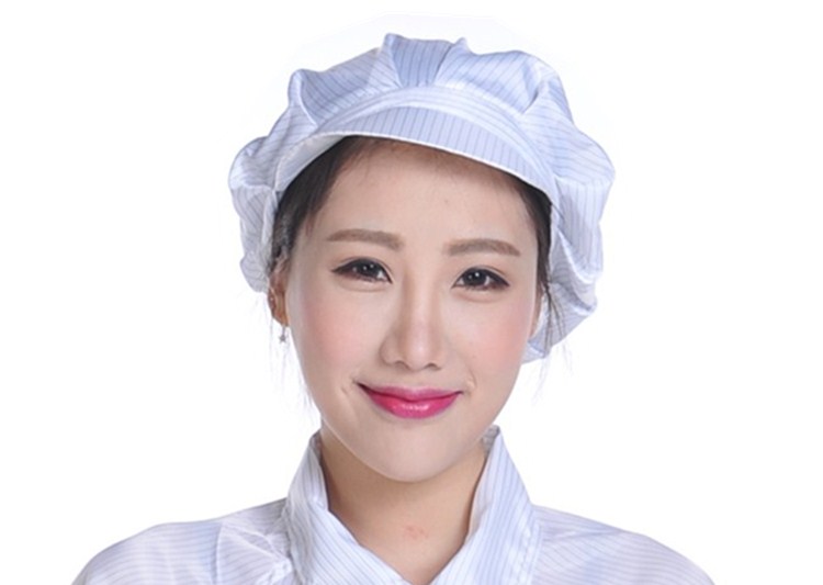Anti-static big cap Small cap Clean cap Dust-free cap Electrostatic cap Work cap Blue and white anti-static cap